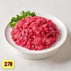 우리는정육가든 1++등급 한우 다짐육 (냉장), 2개, 300g