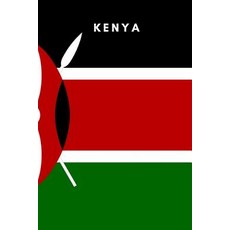 (영문도서) Kenya: Country Flag A5 Notebook to write in with 120 pages Paperback, Independently Published, English, 9781070712291