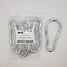 볼트집 고강도 카라비너 강철 합금 비나 140mm 5개