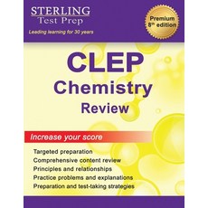 (영문도서) Sterling Test Prep CLEP Chemistry Review: Complete Subject Review Paperback, Sterling Education, English, 9781954725973