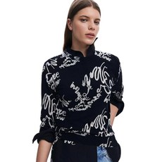 Desigual 여성용 Jers_malmo 블랙. XL