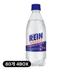 라인바싸 탄산수 요구르트 PET, 80개, 500ml