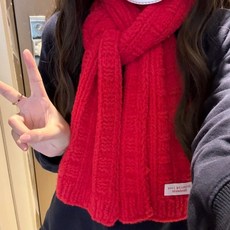 [940명이 수집] 코바늘 DIY 와플 스카프 따뜻한 민트 우유 무스 구름 면 특색 DIY 스카프 재료 패키지, V54[대홍] DIY 재료 패키지 + 무료 튜토리얼, 100개 세트 도구 없음, 1개