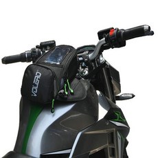 摩託車防水油箱包 檔車旅行油箱袋 騎行導航包 大容量穩固安裝, 黑色