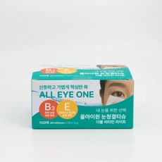 코튼데이 올아이원 눈청결티슈 더블비타민 라이트 눈이물감 눈꺼풀세정제 아이티슈, 100개, 0.9g
