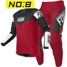 바이크 오토바이 레이싱 슈트 의류 복장 옷 NEW 2021 RAPIDLY FOX 180360 enduro motocross jersey and pants mx gear set, xxxs -18, NO8