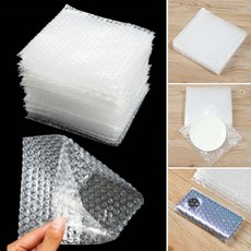 패키지 보호 포장 쿠션 50PCS 투명 가방 PE 방지 흰색 버블 커버 충격 봉투, 10x15cm