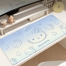 【精品特惠 】漸變HelloKitty鼠標墊超大號定制可愛卡通鍵盤墊辦公學習書桌墊子, 1個, HTA-O296（07）,900*400*4mm