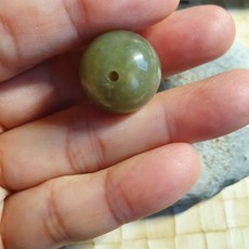 和田青玉大圓球 圓潤舒適握感 研磨工具 廚房藝術品, 1個