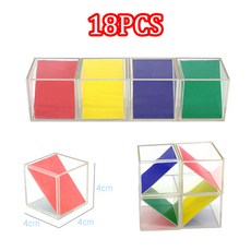 몬테소리 라이트 테이블 게임 감각 장난감 무지개 블록 모양 매칭 시각 활동 훈련용 오픈 홈 학습 자료, TTF00995E, 1개