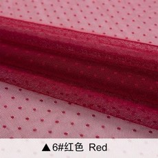 패브릭원단 원피스 귀여운 도트 레이스 메쉬 자카드 원단 얇은 명주 그물 1m 모기장 패치워크 바느질 D, 6, 1개