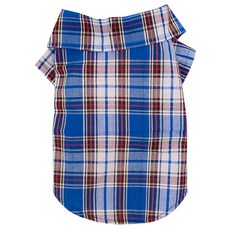 제제펫 애견 체크 남방, G310PDFC037, 1개
