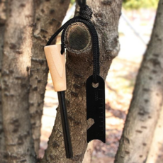 캠핑 점화 스틱 다기능 휴대용 서바이벌 캠핑 점화 부싯돌 불꽃 착화 쏘시개 착화제 피우기 장비 생존, 원추형