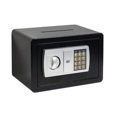 아이이피 가정 사무용 지폐투입구 디지털 미니 금고 R20, 블랙