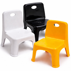 나코 미니의자 등받이 좌식 짧은 낮은 간이 플라스틱의자 신생아 목욕의자, 오렌지옐로우, 1개