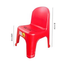 家用胖墩靠背椅兒童坐小椅子靠背客廳矮凳幼稚園學生加厚塑膠椅子, 1張【破損包賠】