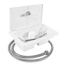 캠프카 외부샤워기 호스 부품 수도 차박, 1개, 1.5m 호스 + 분무기