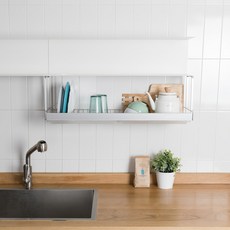 鋁製 600 滑動式水槽架, 銀色