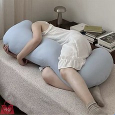 사심몰 구르미루 바디베개 대형베개, 블루