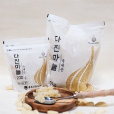 유쎌몰 국내산 다진마늘 200g x 2개 국산마늘다진것 풋마늘