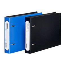 문화 PP 2공D링바인더 80mm 3cm A5 청색 B440-62, 단품, 단품