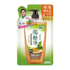 OP 茶氛淨洗潔精 清雅茶香 溫和不傷手 補充包, 1個, 大於4組請選賣家宅配-清雅茶香