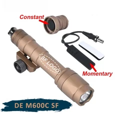 WADSN SF M300 M600 M300A M600C 손전등 백색 LED 조명 20mm 레일 사냥 무기 에어소프트 스카우트 액세, 06 M600C