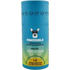 애완동물 보호용 밤 | 개 고양이 말 갈라지고 건조하며 손상된 발 코 팔꿈치 위 & 보습제. 극 계절 조건에 이상적입니다. 2온스, 1개, 59.15ml
