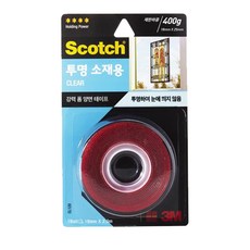 3M)스카치 강력 투명 소재용 폼 양면테이프(CL), 1개, (CL120/M320988)