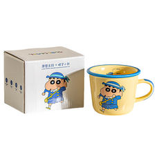 엠디지에프스위트홈 짱구 도자기 머그컵 350ml, 블루뉴, 1개