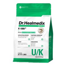 닥터힐메딕스 U/K uk 케이천 플러스 1.5kg 강아지 울트라 하이포알러제닉, 1개, 피부/피모+알러지