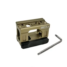 레드 도트 사이트 스코프 용 UNITY 패스트 라이저 마운트 범용 20mm 레일 강화 브래킷, 그래서, 01 tan, 1개