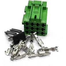 화바오 1510 세트 12핀 남성 여성 자동차 CD 플레이어 와이어 하니스 케이블 소켓 커넥터 19676271 19676221 1967627 89689721아이보리, 1 세트, Brown