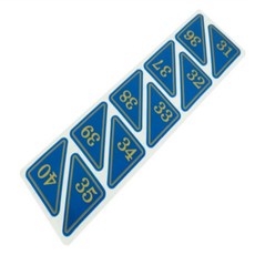 고브샵 삼각번호판 파랑 신발장번호