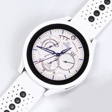 타임스토리 갤럭시워치5 4 호환 PC 하프 보호케이스 커버, 화이트