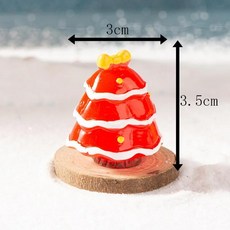 미니어처 인공 크리스마스 트리 랜드스케이프 미니 장식 파티 새해 홈용, 1개, 11. Red bow