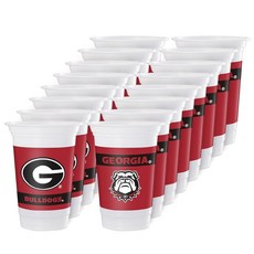 Westrick Florida Gators 473.2ml(16온스) 컵 - 16개 팩, 조지아 불독스