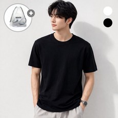 유니클로 AIRism 에어리즘 남성 코튼 크루넥 반팔 티셔츠 기능성 기본티 GRAZU