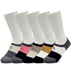 아놀드파마 벗겨짐최소화 여성갑종 삼색덧신 5켤레 KL002 면덧신 2882323