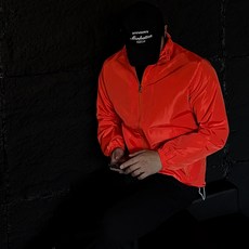 빅사이즈바막 하이넥 바람막이 남자 윈드브레이커 패커블 생활방수