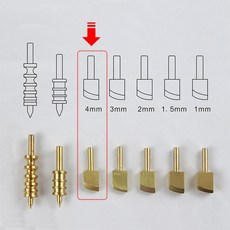 목공 크리저 전기인두 가죽 납땜기 각인기 각인 용접 공구, 기본 색상, 1개