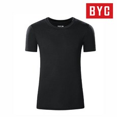 BYC BYC 보디 뉴베이직 남성 반팔티 블랙 겨울 발열 내복 상의 S0199
