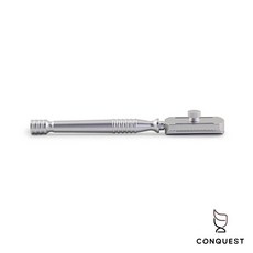 CONQUEST 義大利 RazoRock Switch Safety Razor 傳統兩用刮鬍刀 直立剃刀 銀色, 1個, 1