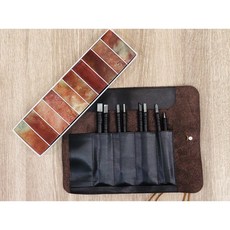 正大筆莊 精緻牛皮篆刻刀組 (漳州石8分一盒) 篆刻刀 刻章印石