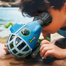 유아 물속 관찰용 다슬기 수경 물총 뜰채 잠수함 장난감 개울가, 1개