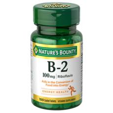 NATURE'S BOUNTY 維他命B2膜衣錠 100mg, 1組, 100顆