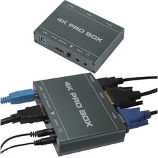 4K HDMI 캡처 카드 DVI /VGA 스트리밍 플러그 HD TO USB 필요 게임용 풀 드라이버 비디오 녹화 60FPS 플레이 없음 앤 1080P 3.0