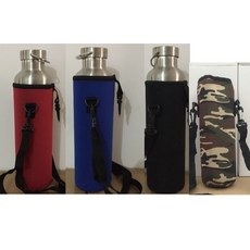 保溫瓶套 700ML-1000ML適用 保溫杯套 登山旅行水壺袋, 1個, 紅