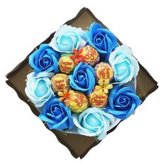 츄파춥스 미니케익(블루) 발렌타인 화이트 데이 선물, 1박스