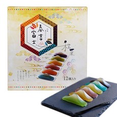 메이지식품공업 하루요시후지 후지산 양갱 6가지 맛 30g×12개 (팥 청유자 뉴 썸머 오렌지 벚꽃잎 枇杷 소금 각 2개)